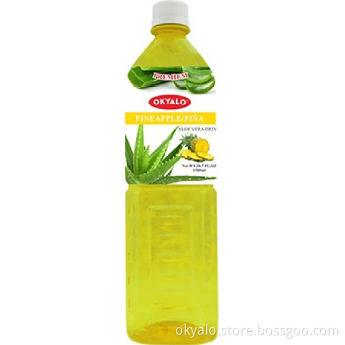 Okyalo 1.5L aloe soft drink with pineapple flavor